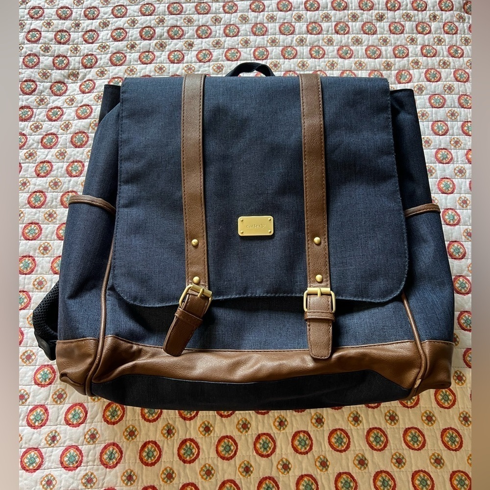 Carters Navy Blue Diaper Bag Backpack